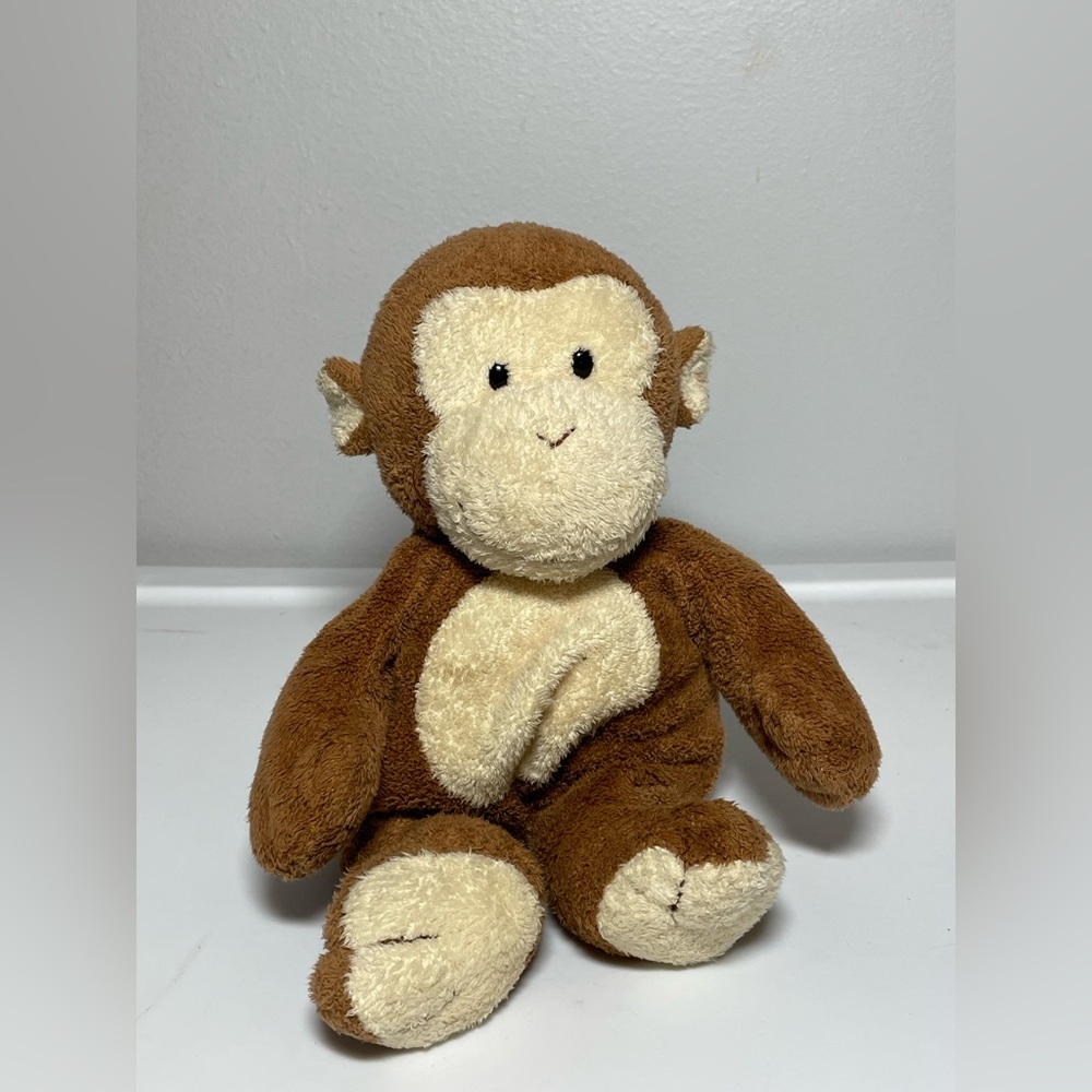 Ty Pluffles Baby Plush, Machine Washable, Monkey Dangle, 2002, 10”, Weighted